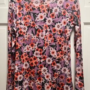 Nally & Millie long sleeve multicolor top, size small